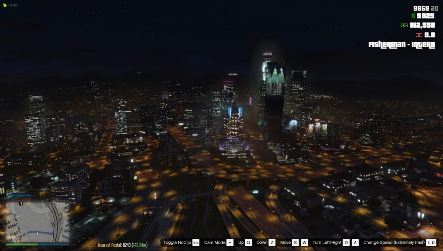 FiveM Los Santos miesto panorama
